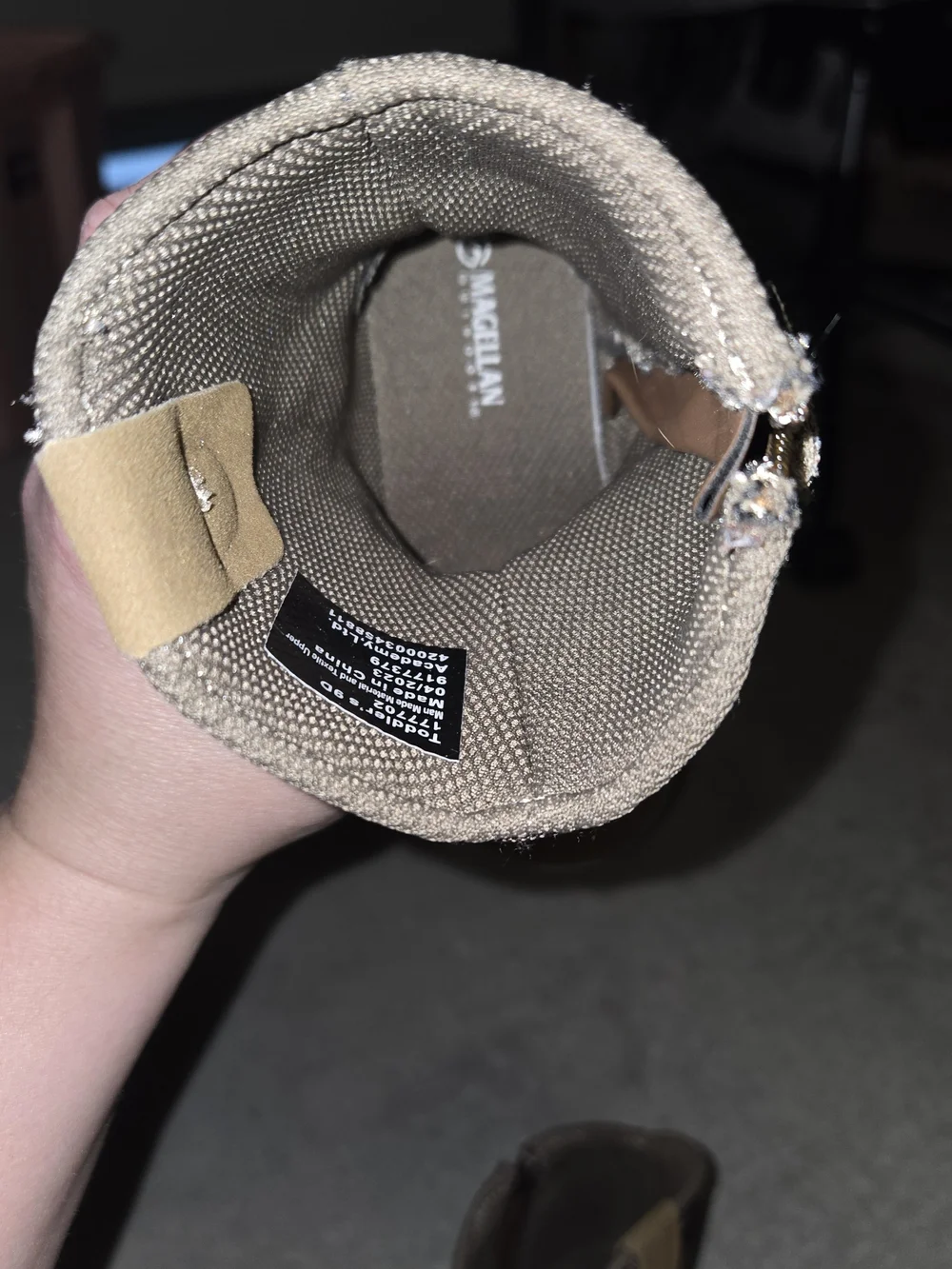 Magellan Outdoors Toddler Tan and Brown Camo Pull-On Boots Size 9c